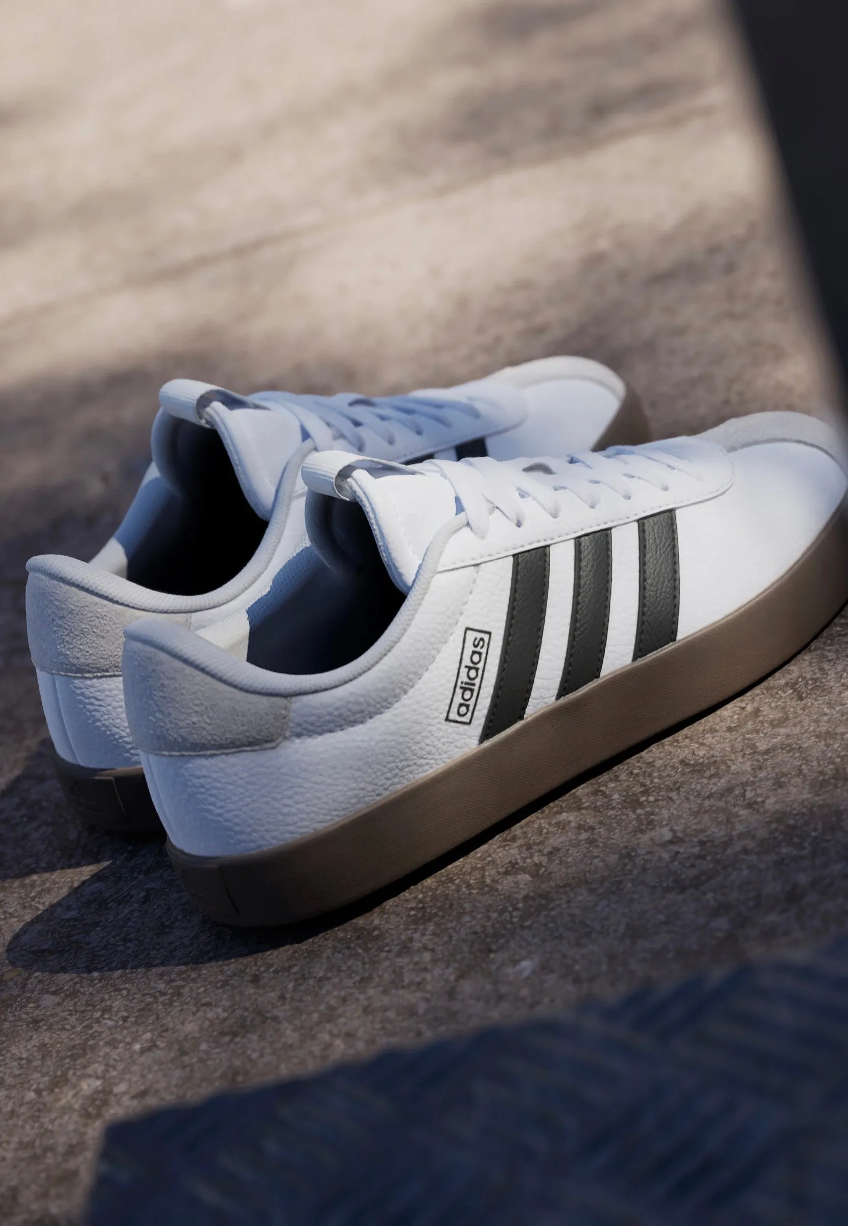Adidas - Vl Court 3.0 Ftwwht/Cblack/Greone - Girl Shoes
