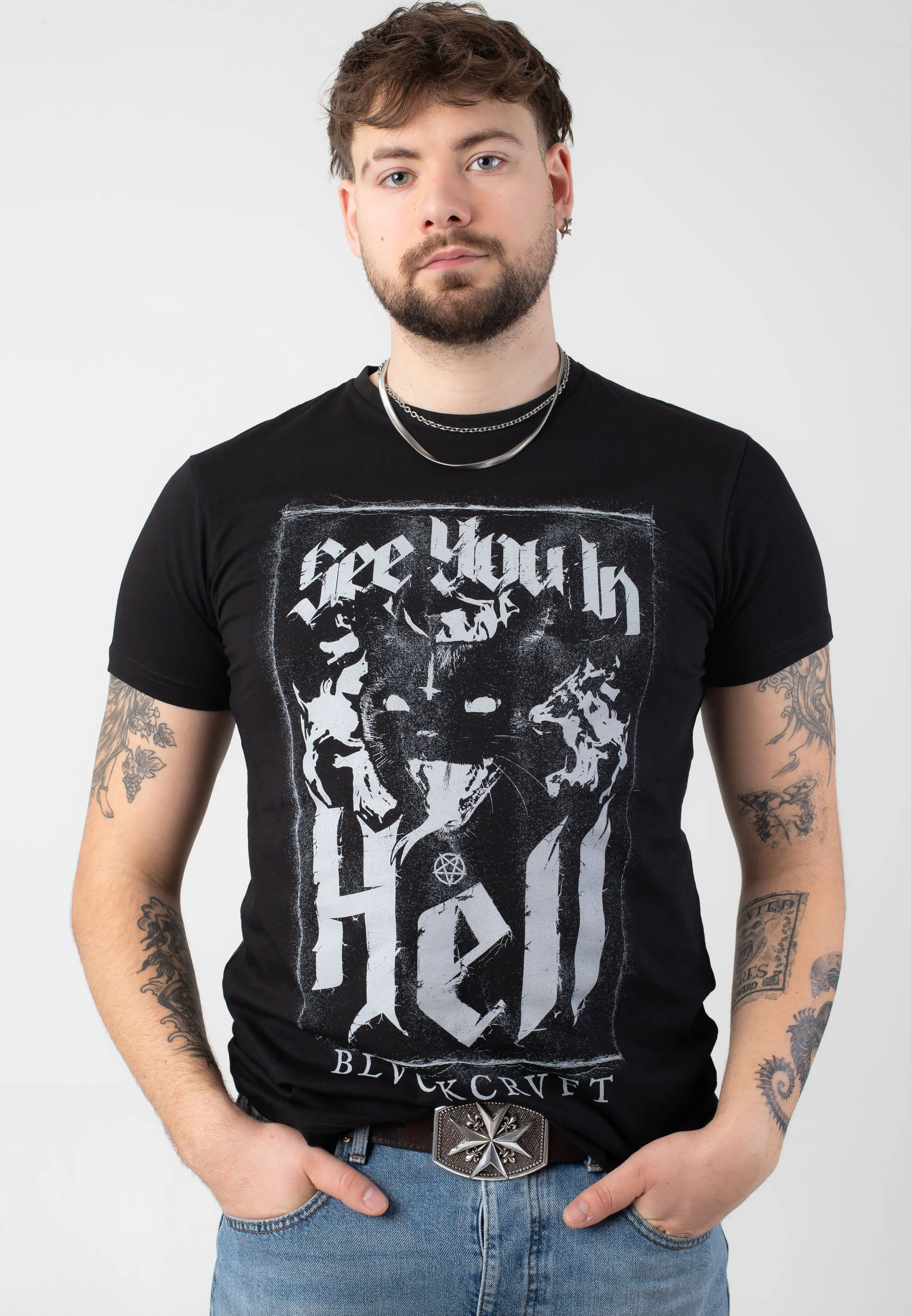 Blackcraft Cult - See You In Hell Cat - T-Shirt