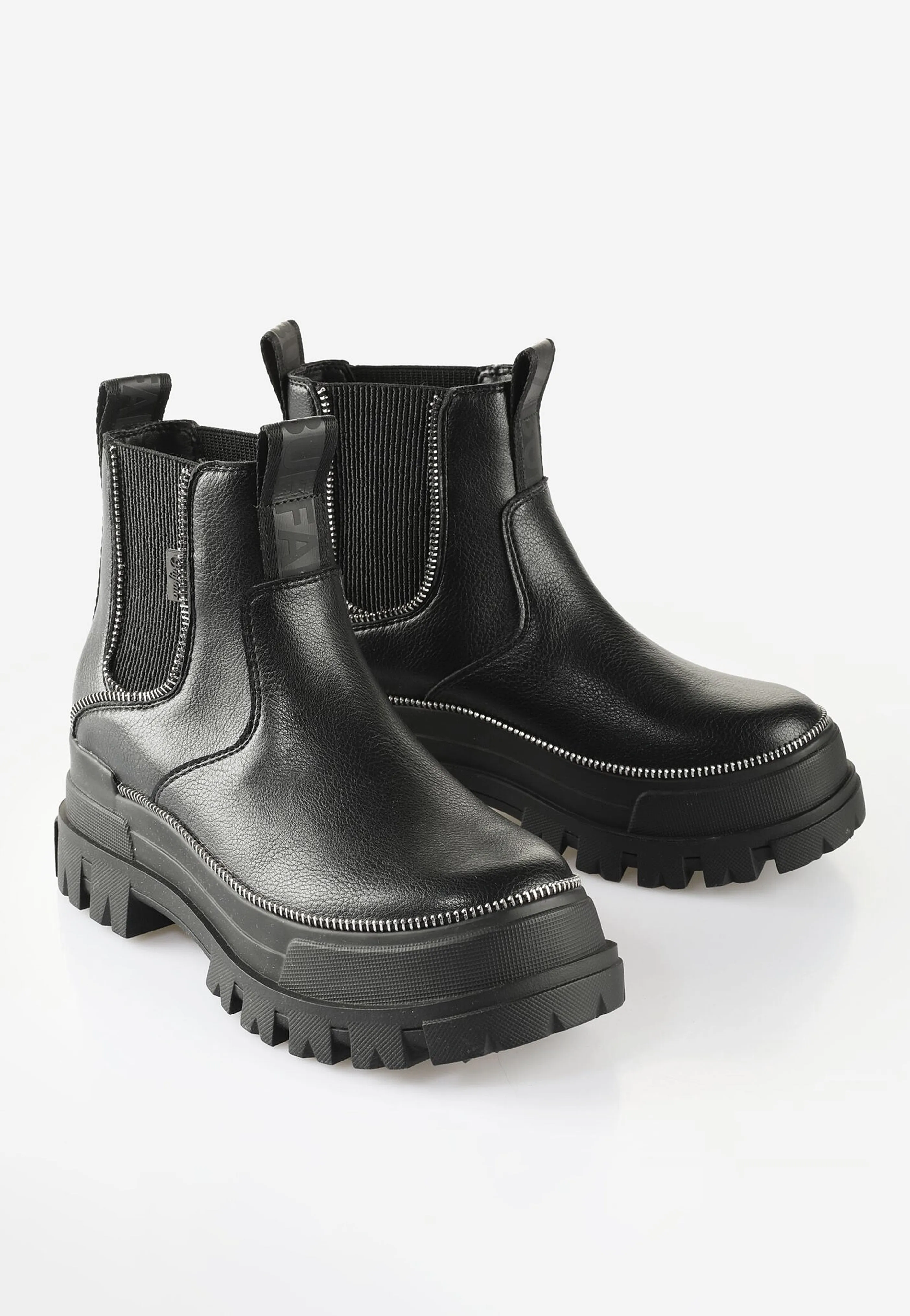 Buffalo - Aspha Chelsea Zip Black - Girl Shoes