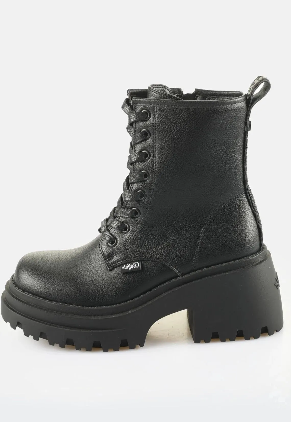 Buffalo - Braver Lace Up Vegan Nappa Black - Girl Shoes
