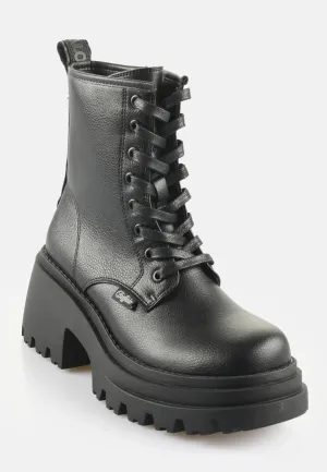 Buffalo - Braver Lace Up Vegan Nappa Black - Girl Shoes