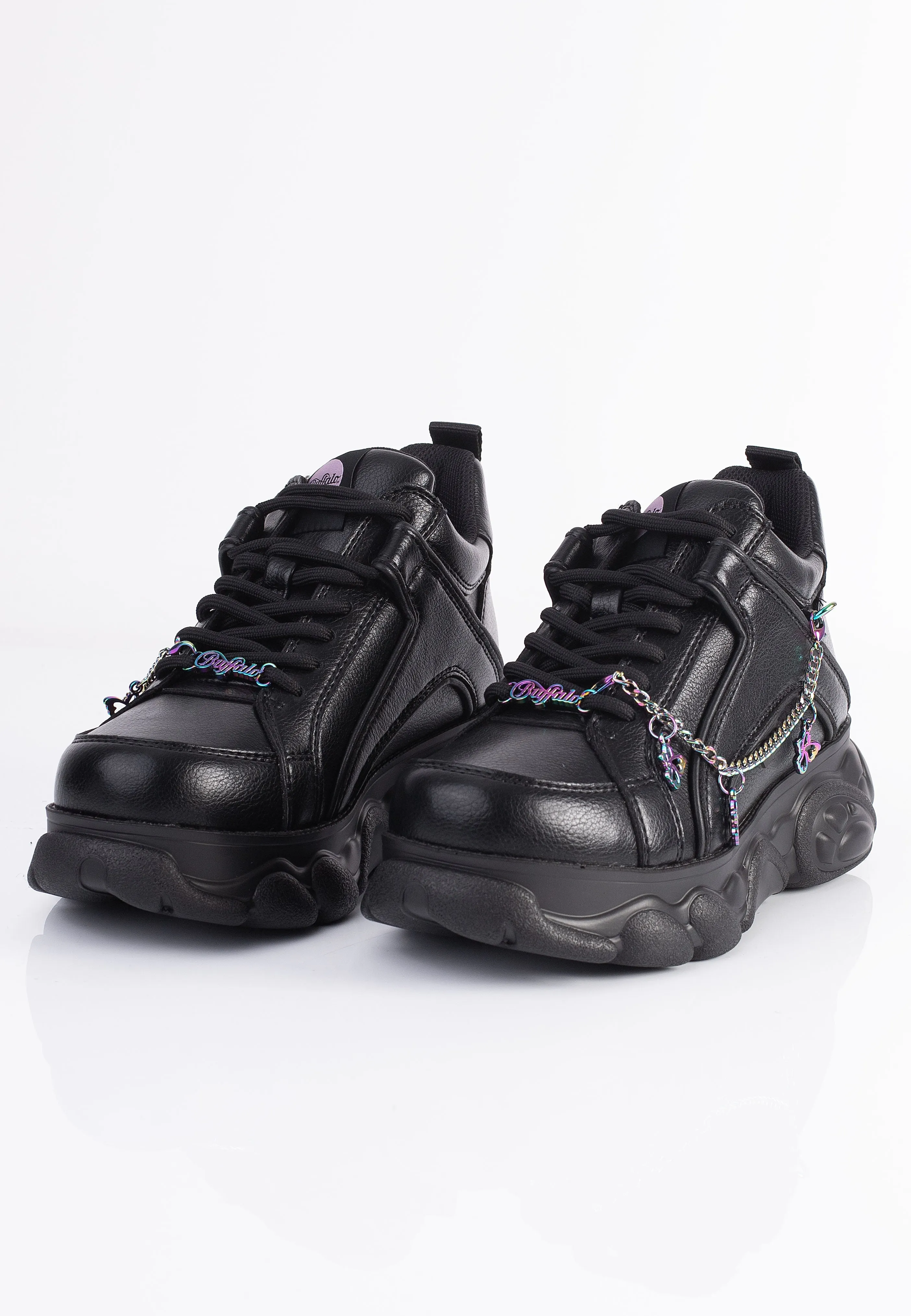 Buffalo - Cld Corin Chain Butterfly Vegan Nappa Black/Multi - Girl Shoes