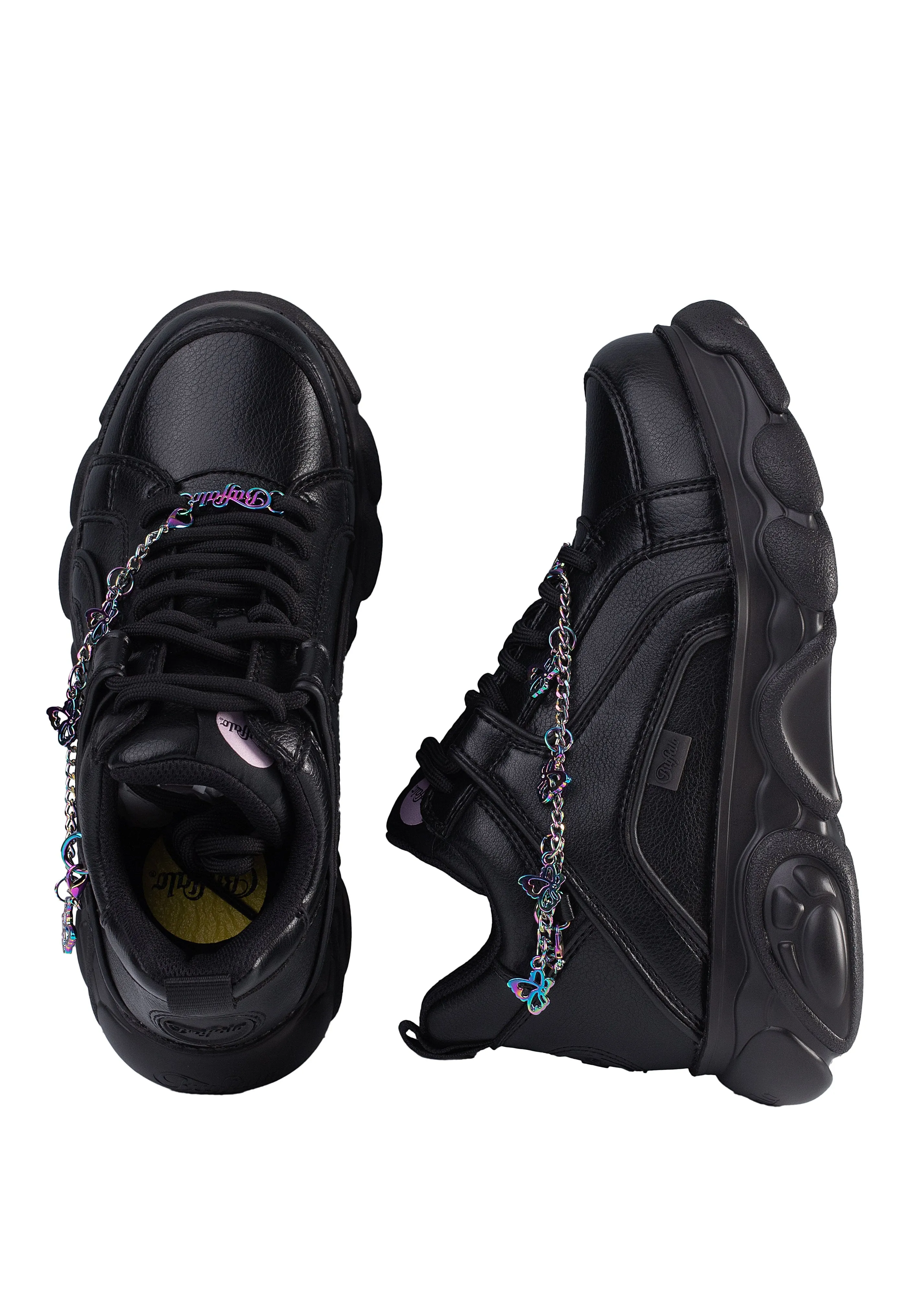Buffalo - Cld Corin Chain Butterfly Vegan Nappa Black/Multi - Girl Shoes