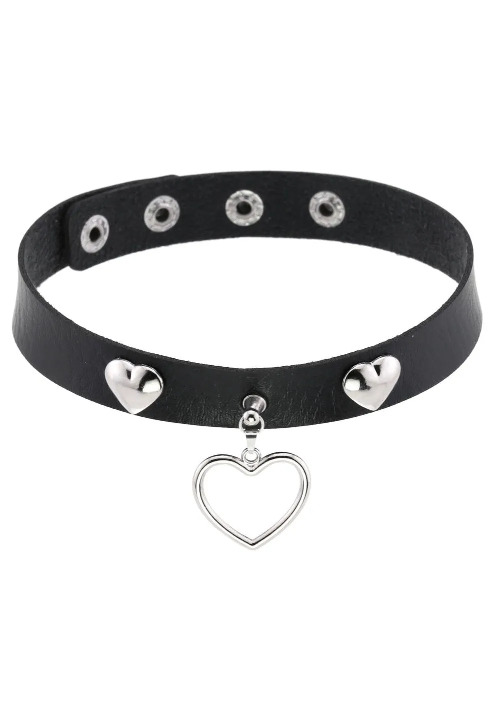 Bullet69 - Heart And Love Neckband Black - Choker
