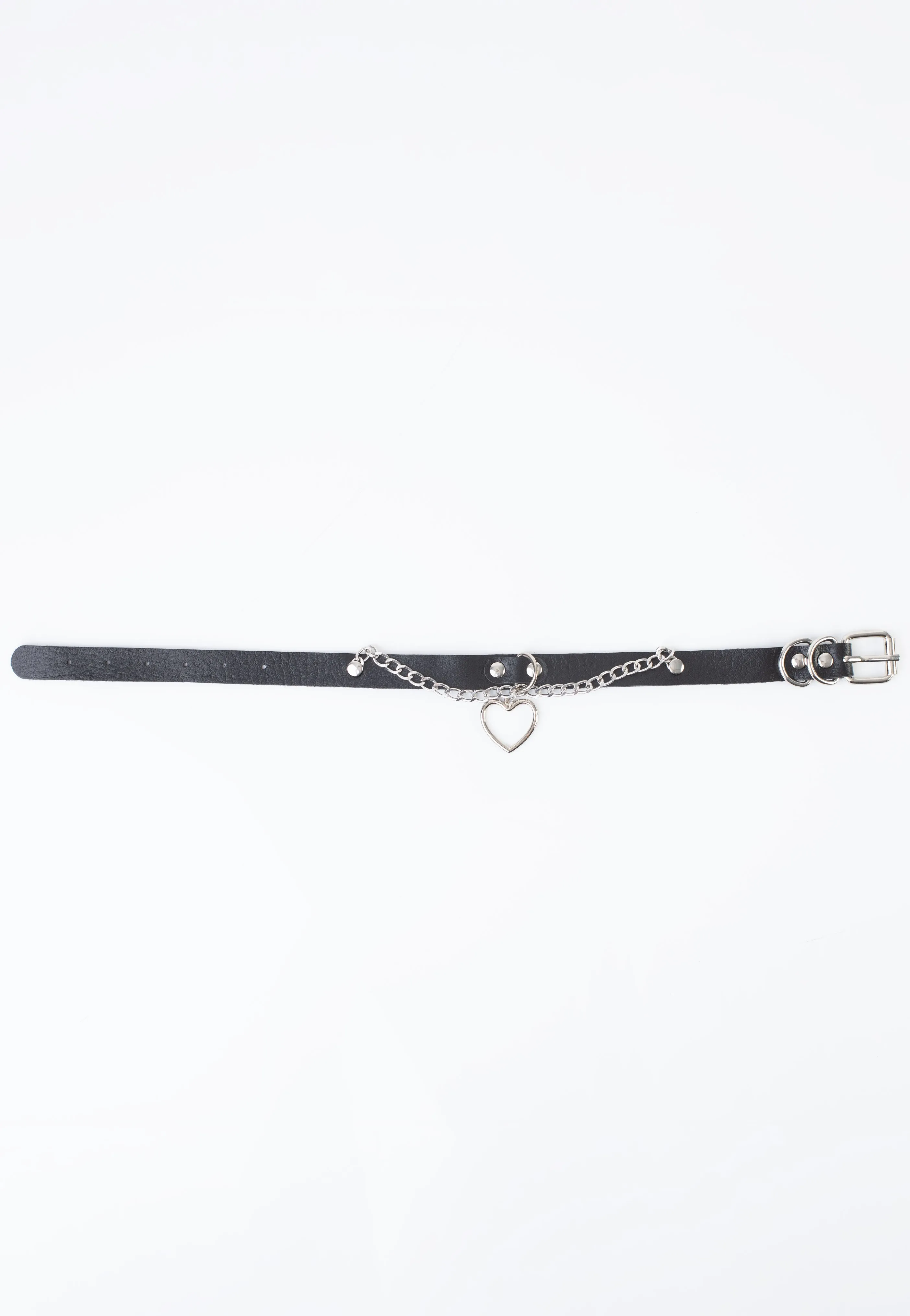 Bullet69 - Heart Chain Neckband Black - Choker