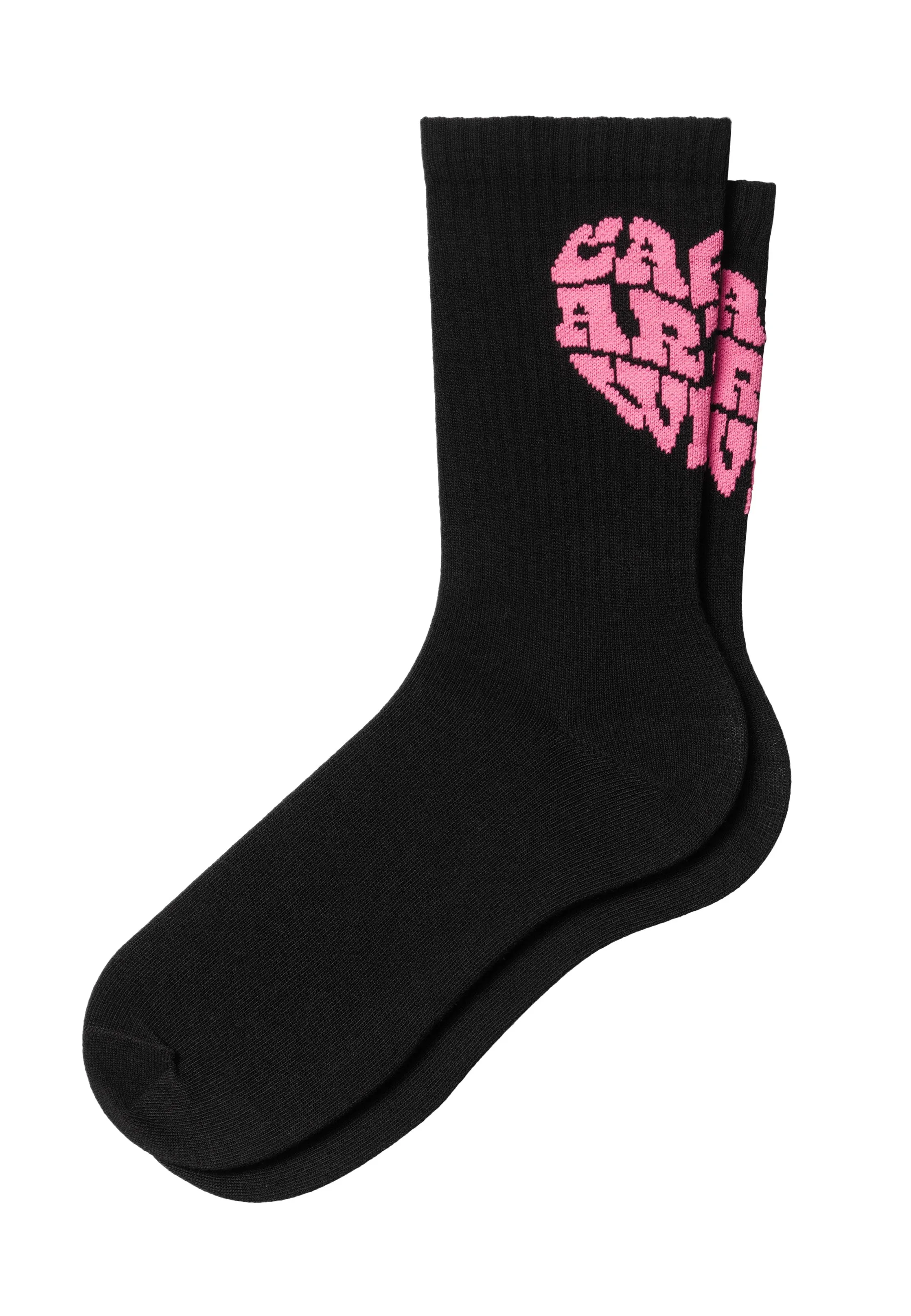 Carhartt WIP - Heartbreaker Black/Lumo Pink - Socks