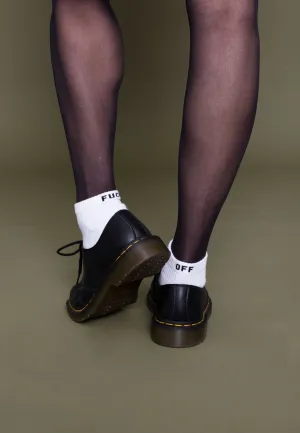 Dancitee - Fuck Off Sneaker White - Socks