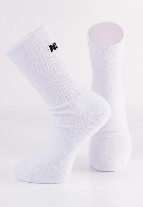 Dancitee - No Pits No Party White - Socks