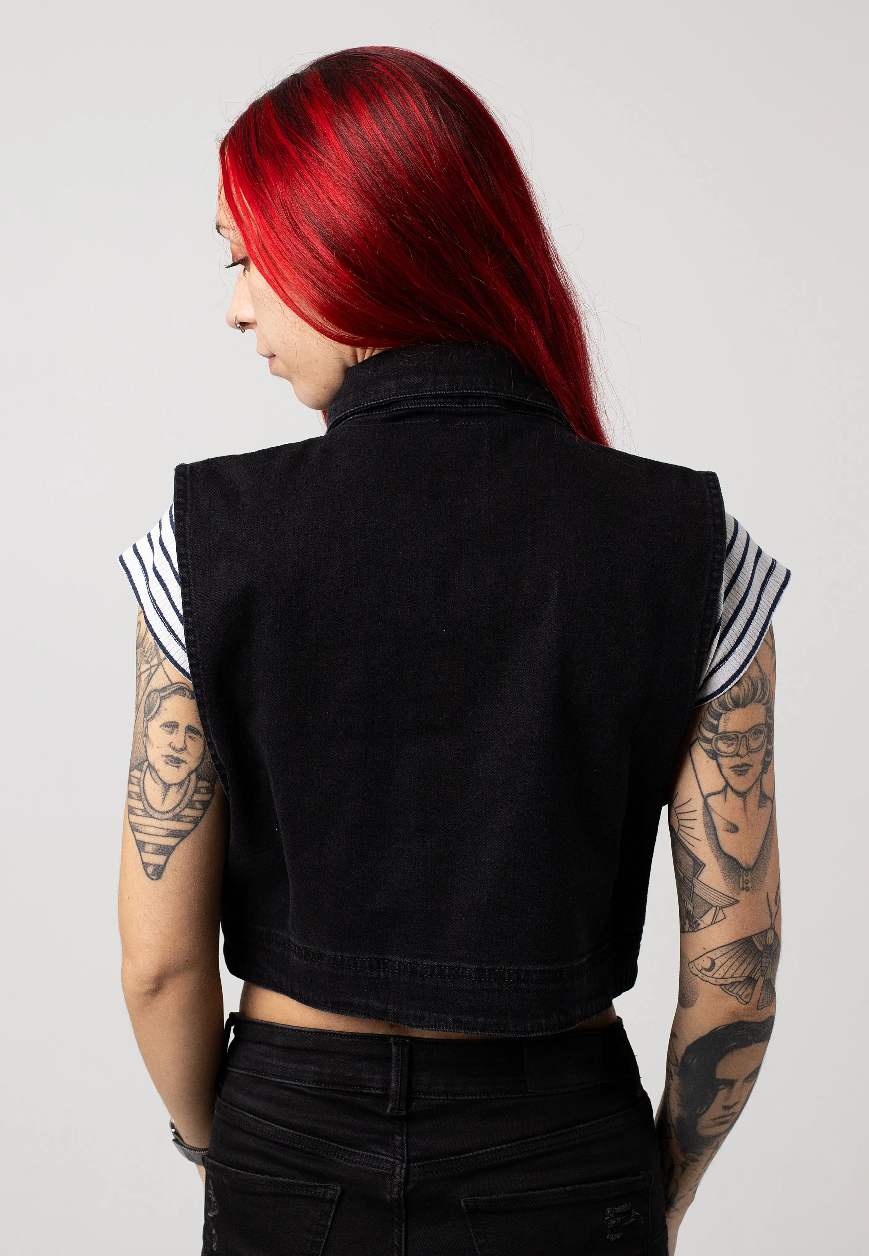 Dark Moon - Paz Cropped - Jeans Vest