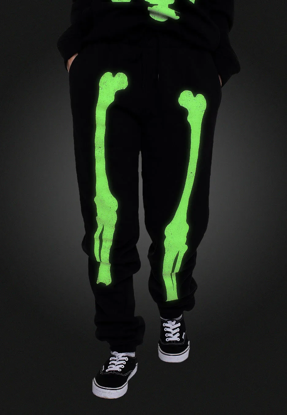 Dark Moon - Skeleton Glow In The Dark - Sweat Pants