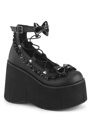 DemoniaCult - Kera 18 Black Vegan Leather - Girl Shoes