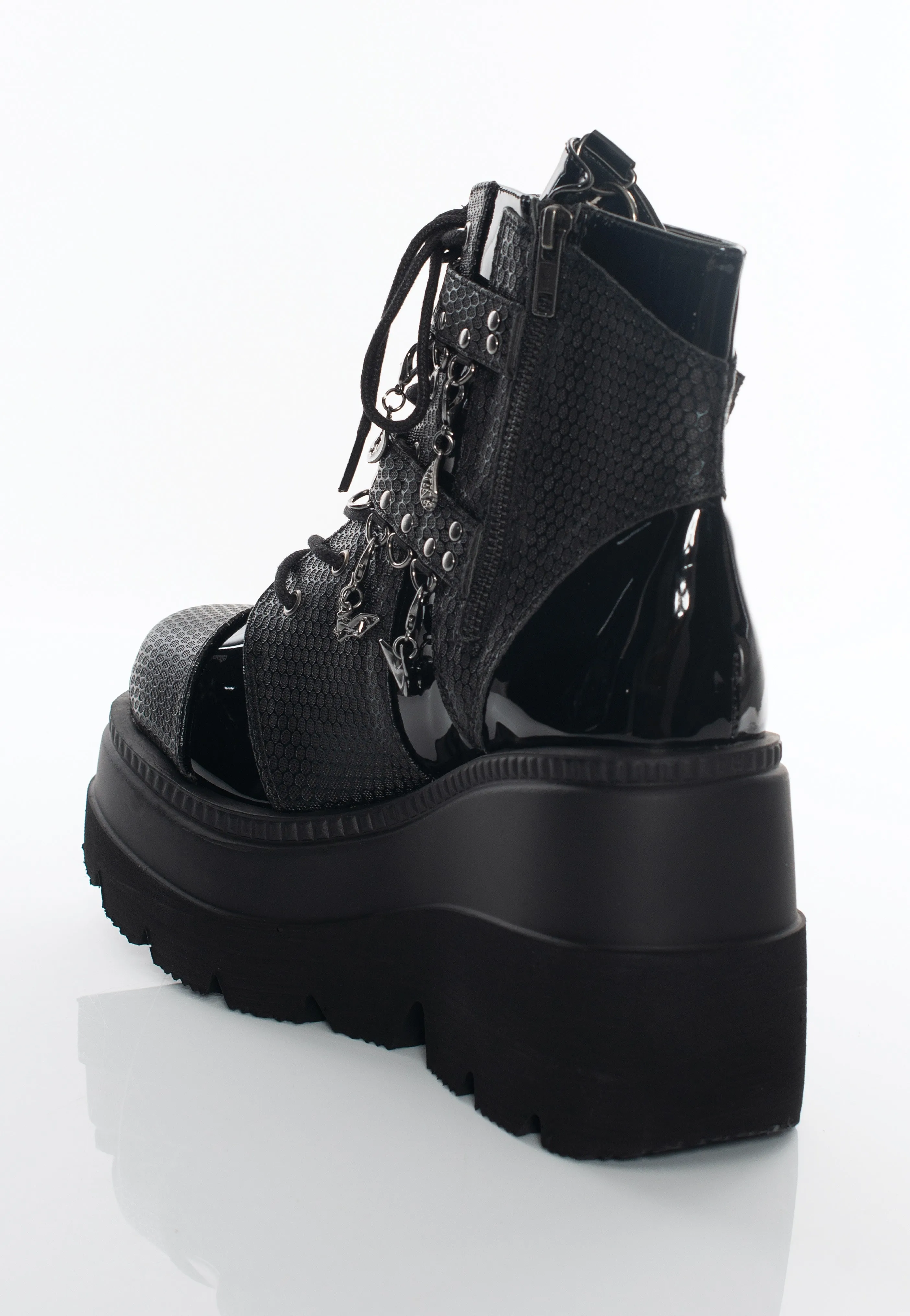 DemoniaCult - Shaker 66 Black Vegan Leather - Girl Shoes