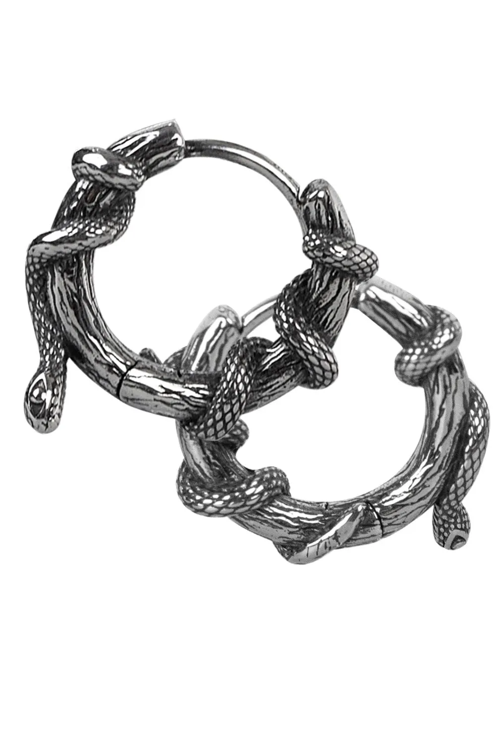 etNox - Schlange Kreole Silver - Earrings
