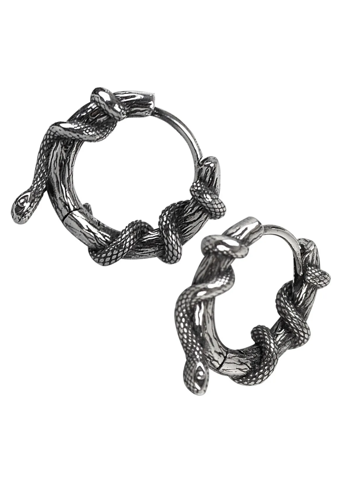 etNox - Schlange Kreole Silver - Earrings