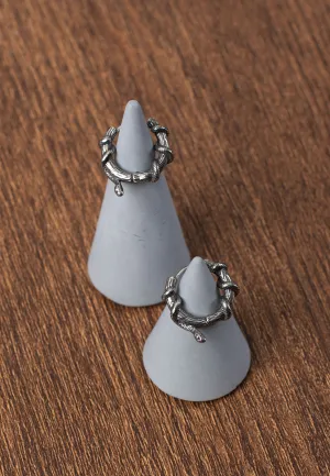 etNox - Schlange Kreole Silver - Earrings