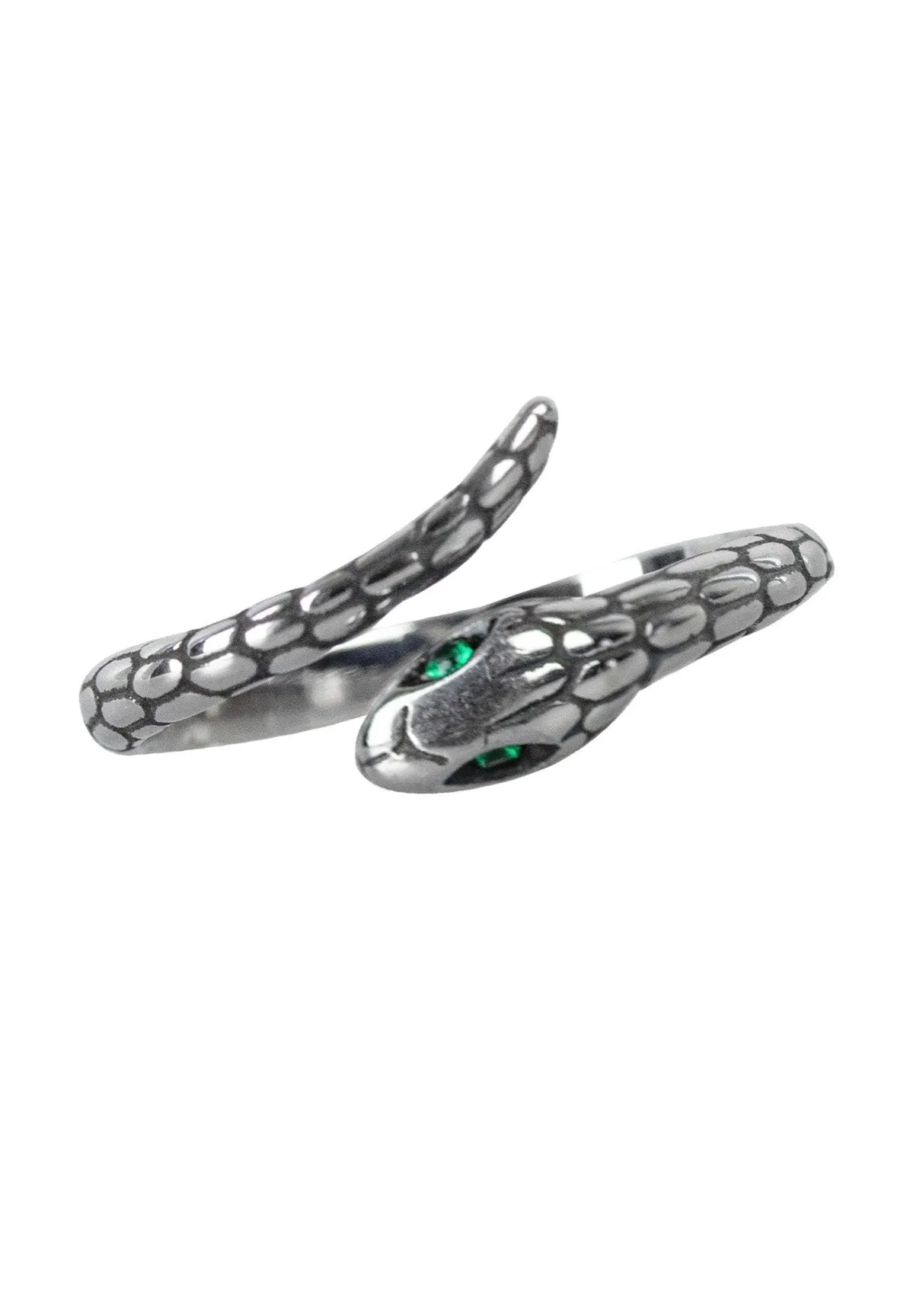 etNox - Schlange mit Zirkonia Silver - Ring