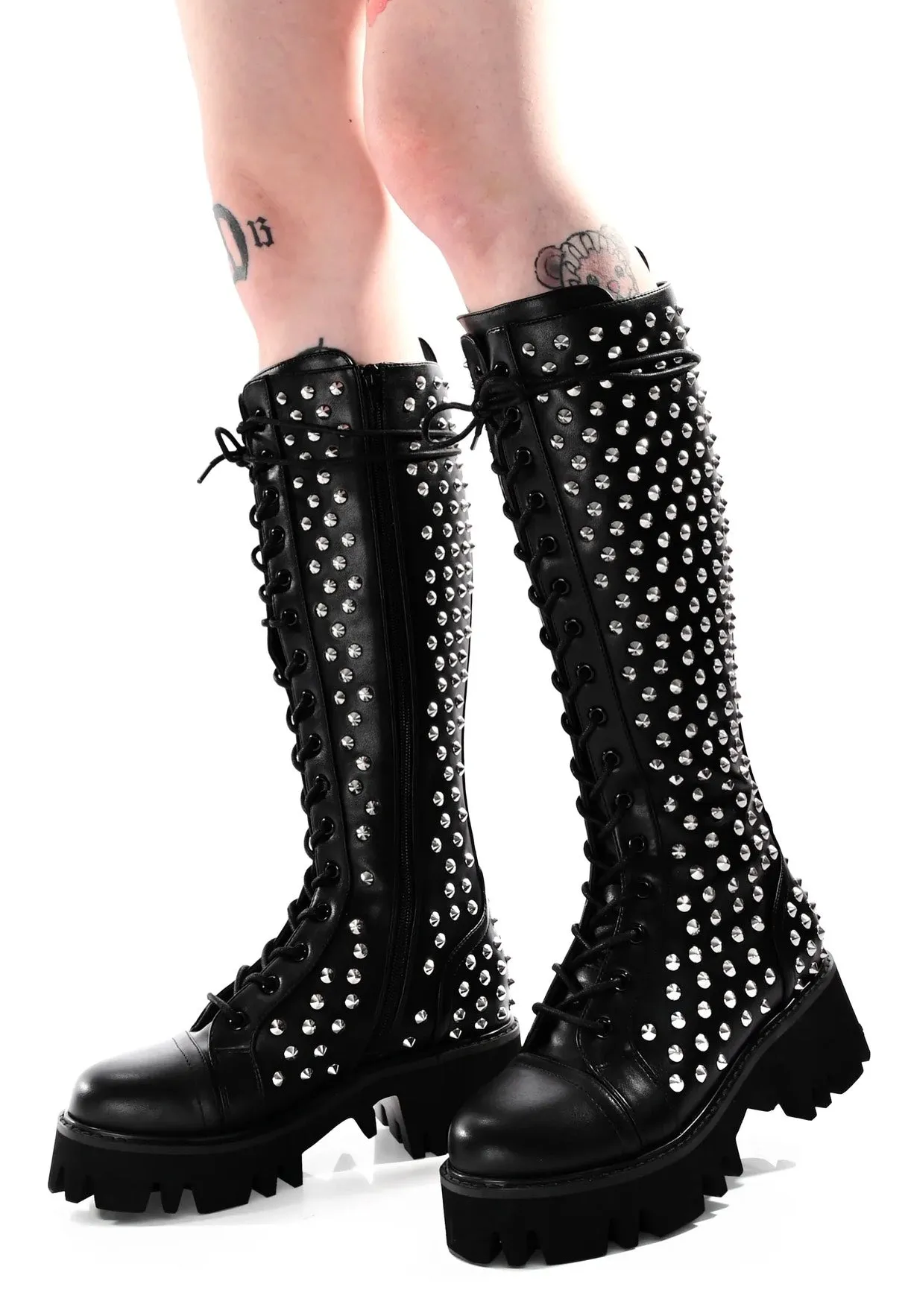 Foxblood - Kira Studded Black - Girl Shoes