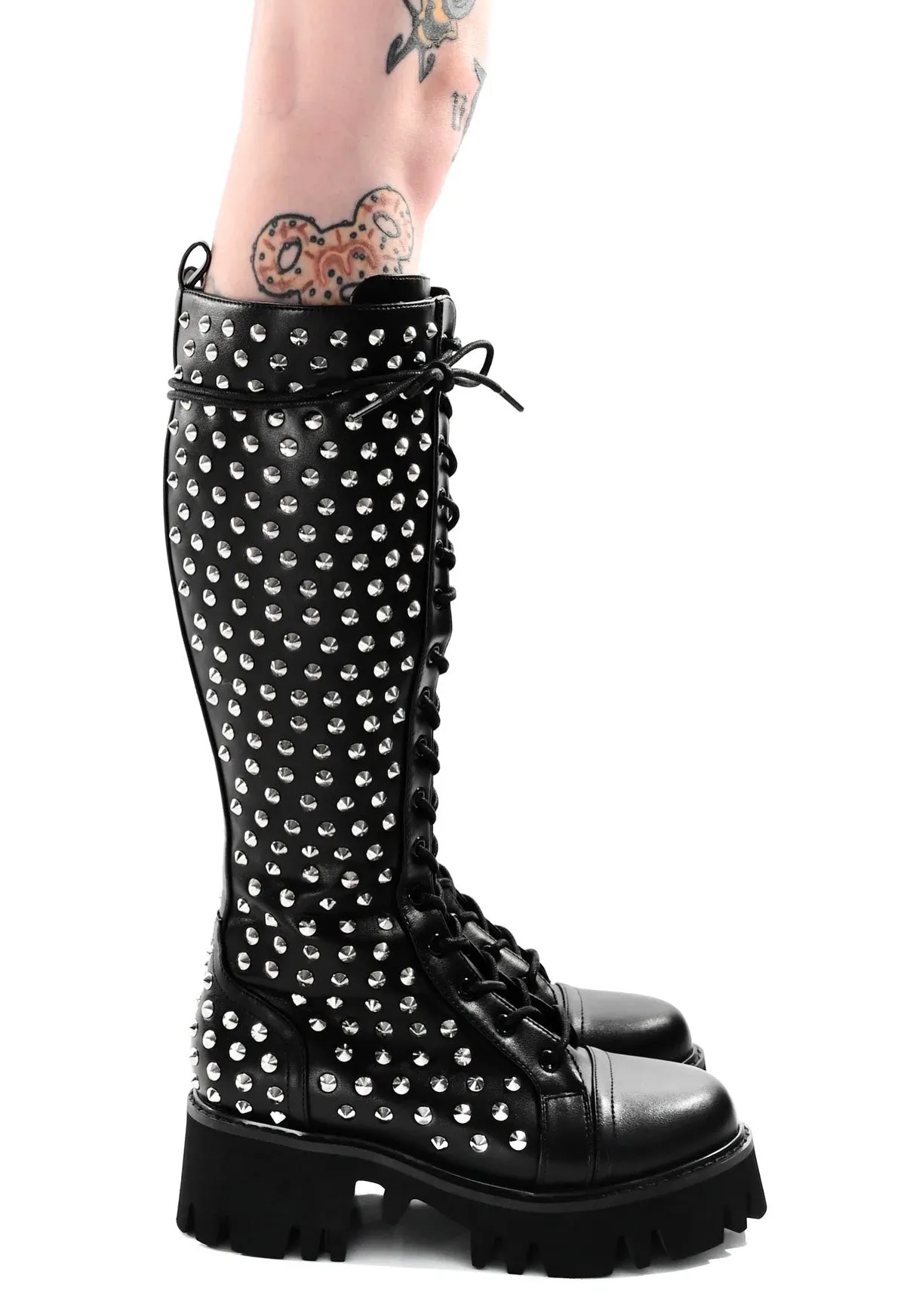 Foxblood - Kira Studded Black - Girl Shoes