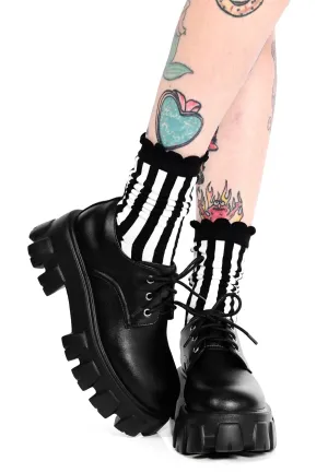 Foxblood - Platform Oxford Black - Girl Shoes