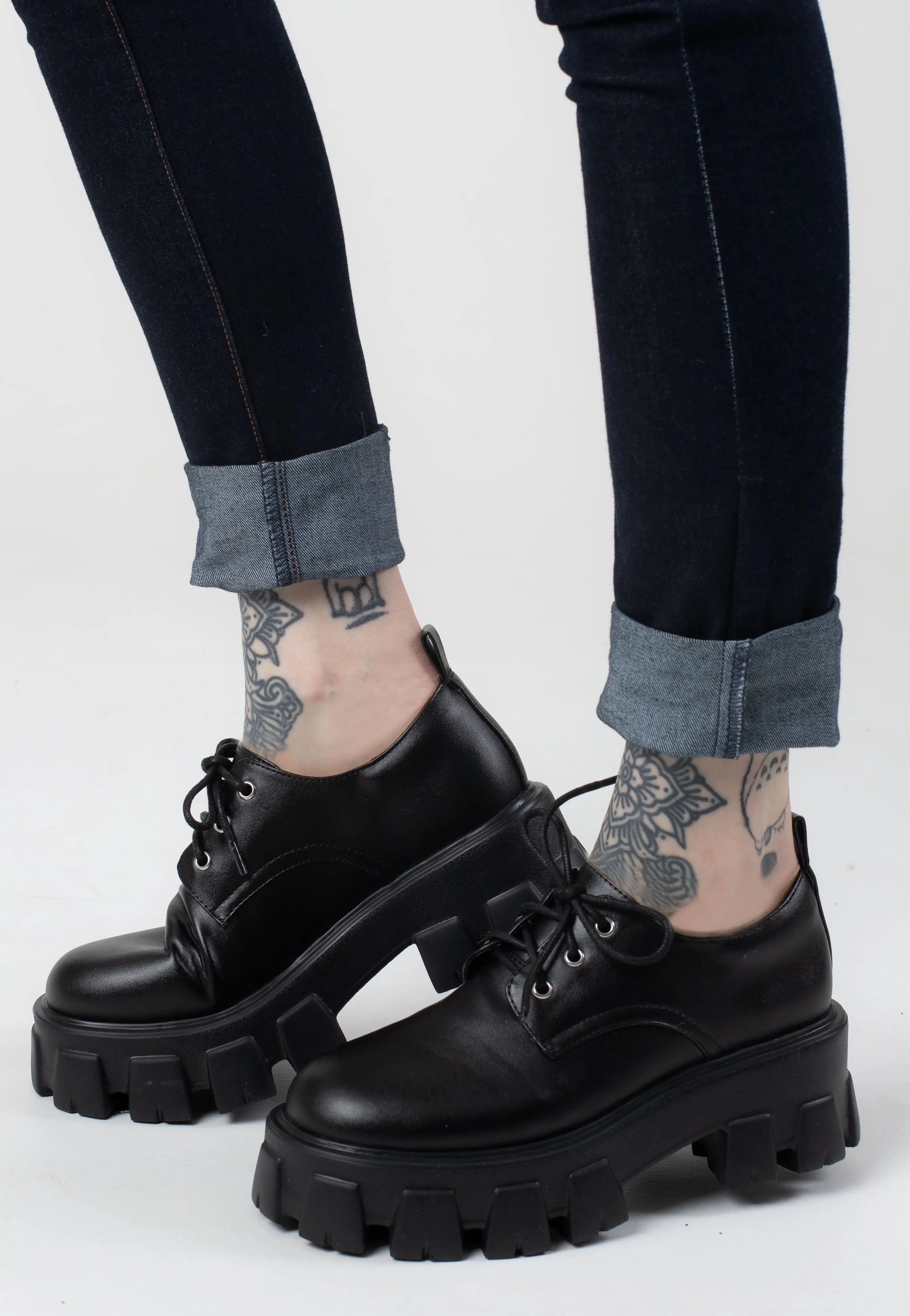 Foxblood - Platform Oxford Black - Girl Shoes