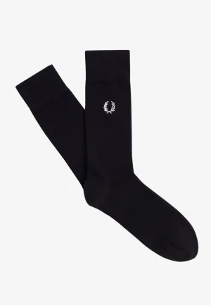 Fred Perry - Classic Laurel Wreath Black/Snowwhite - Socks