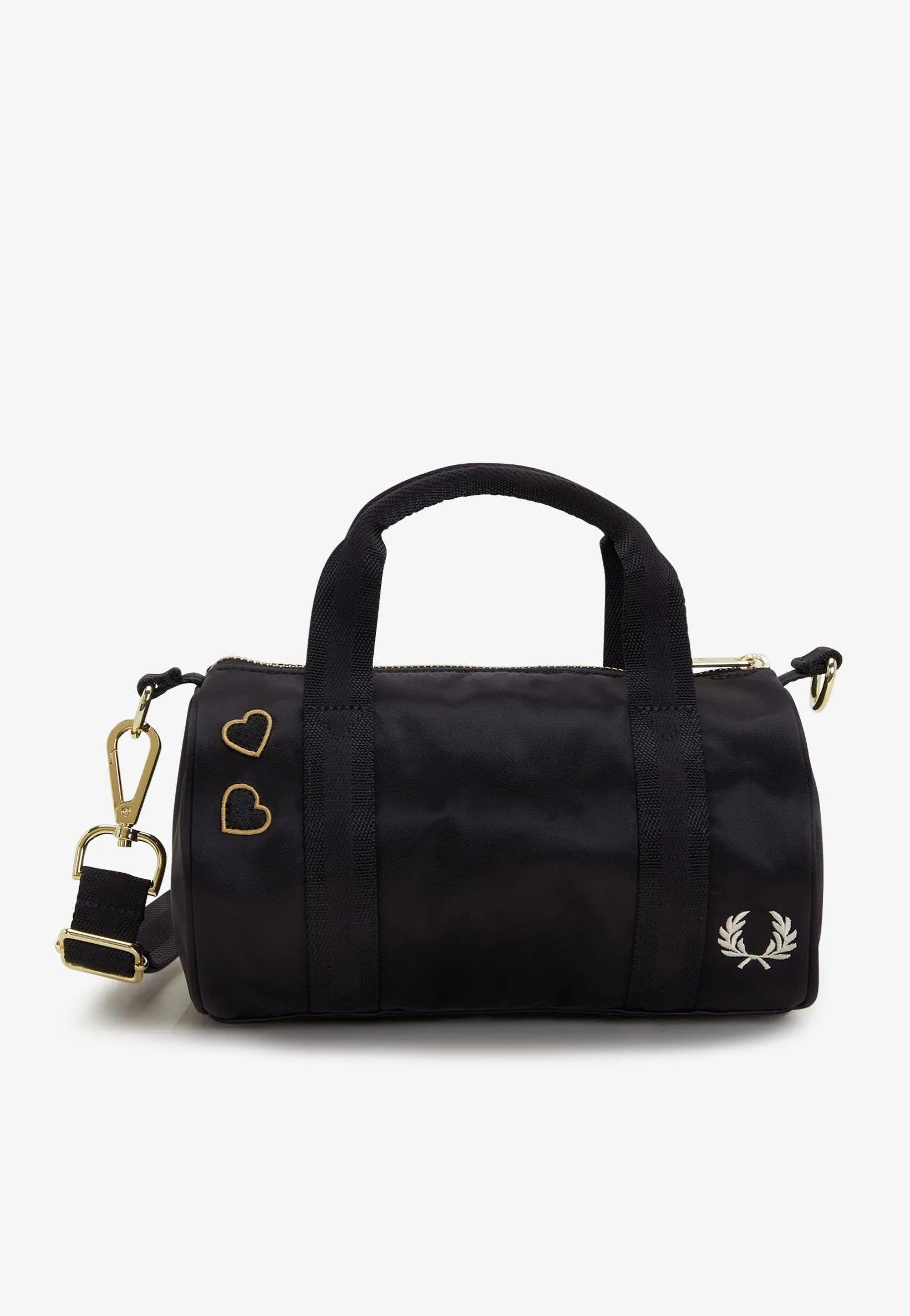 Fred Perry x Amy Winehouse - Amy Mini Satin Barrel Black - Dufflebag