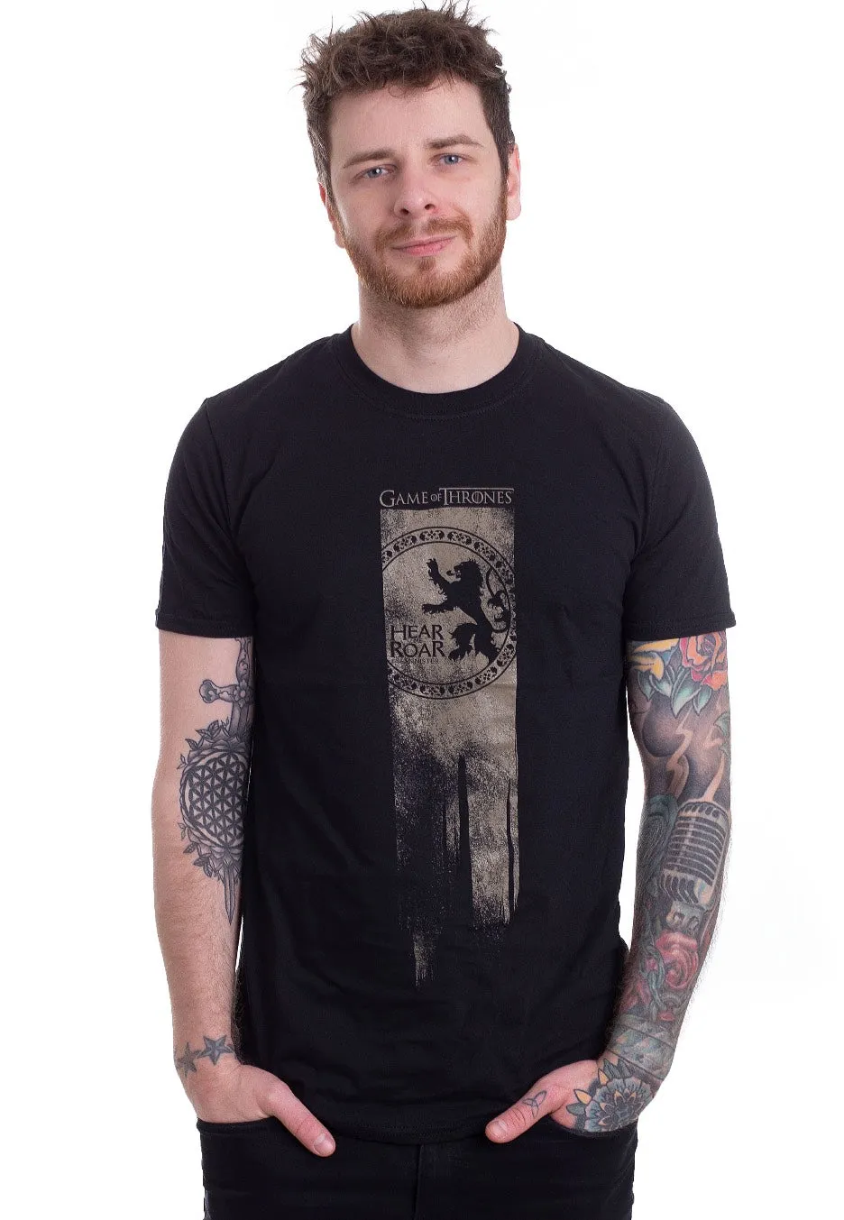 Game Of Thrones - Lannister Flag: Hear Me Roar - T-Shirt