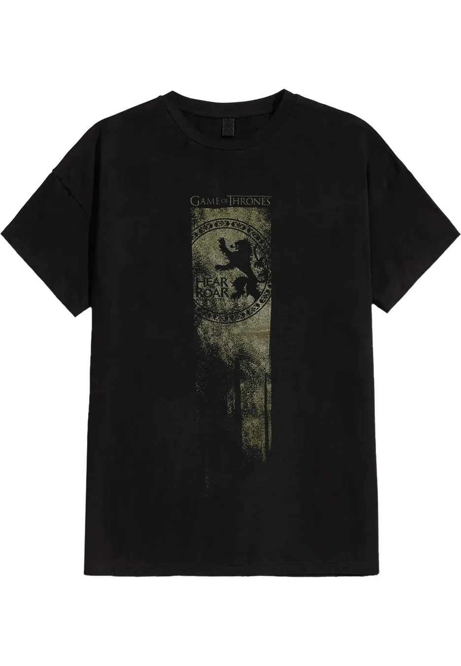 Game Of Thrones - Lannister Flag: Hear Me Roar - T-Shirt