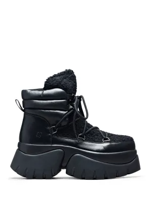 Koi Footwear - Black Fluffy Vilun Black - Girl Shoes