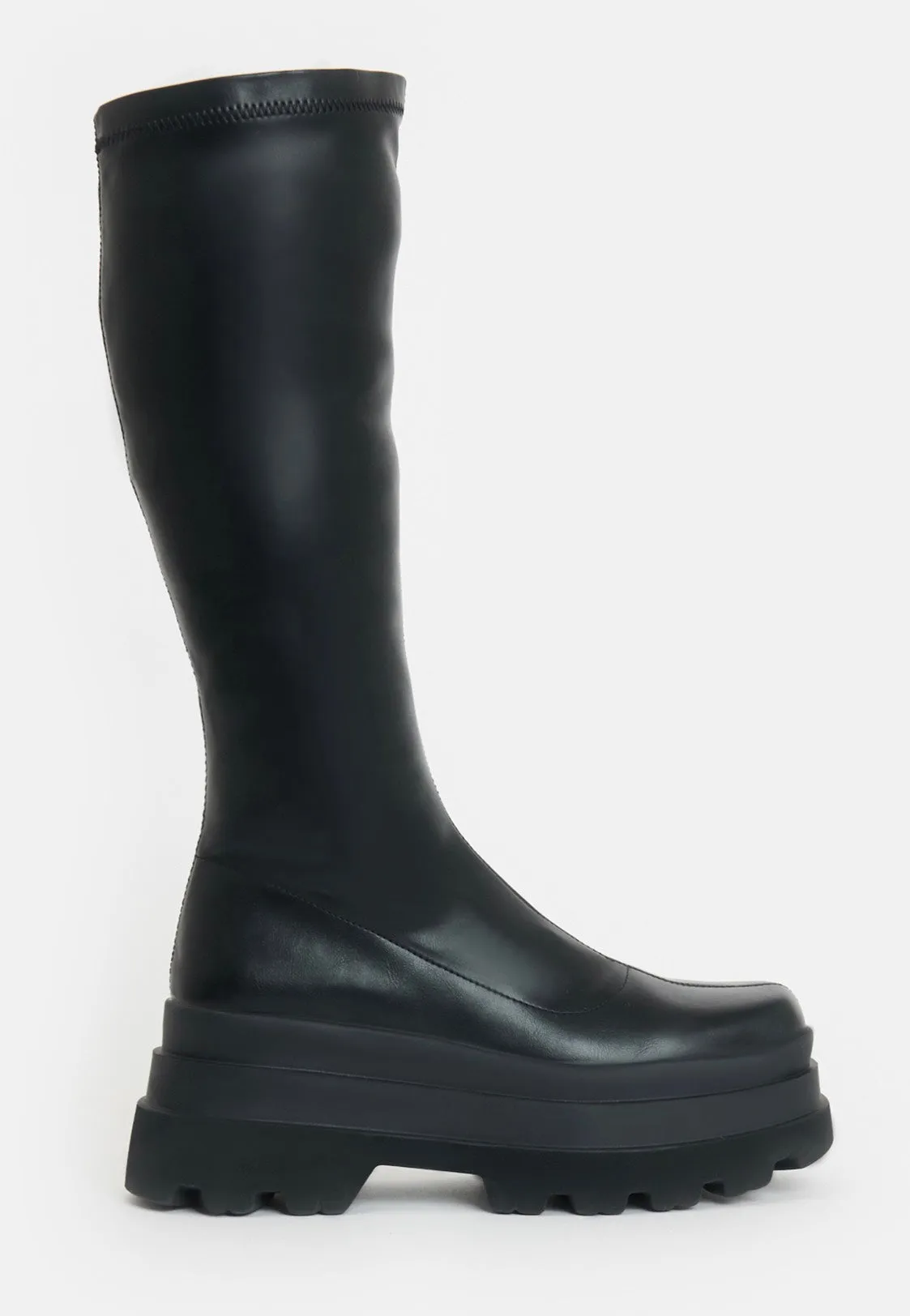 Koi Footwear - Tolan Trident Knee High Black - Girl Shoes