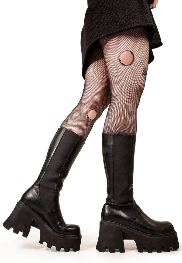 Lamoda - Tear Em' Up Chunky Black - Girl Shoes