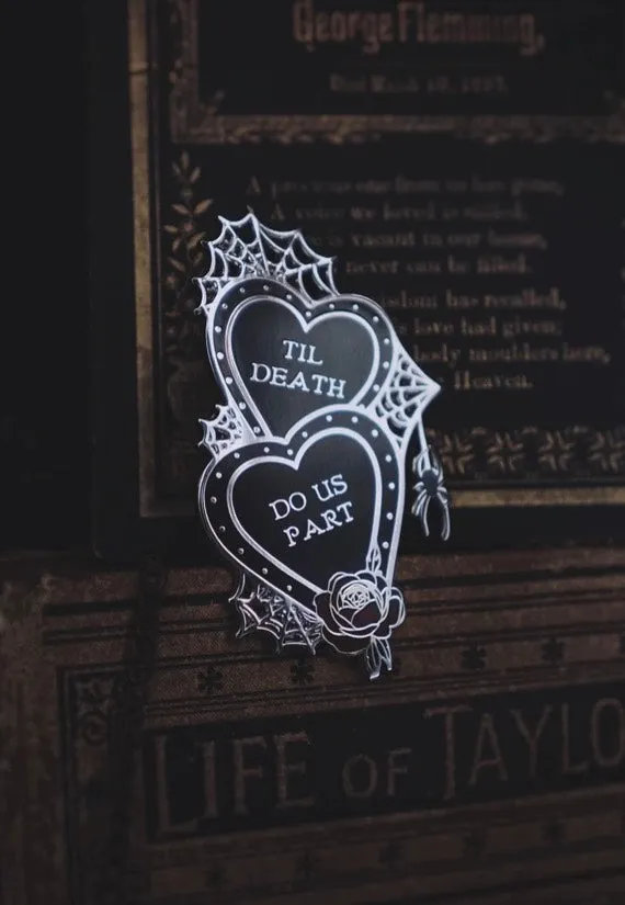 Lively Ghosts - Til Death Black - Pin