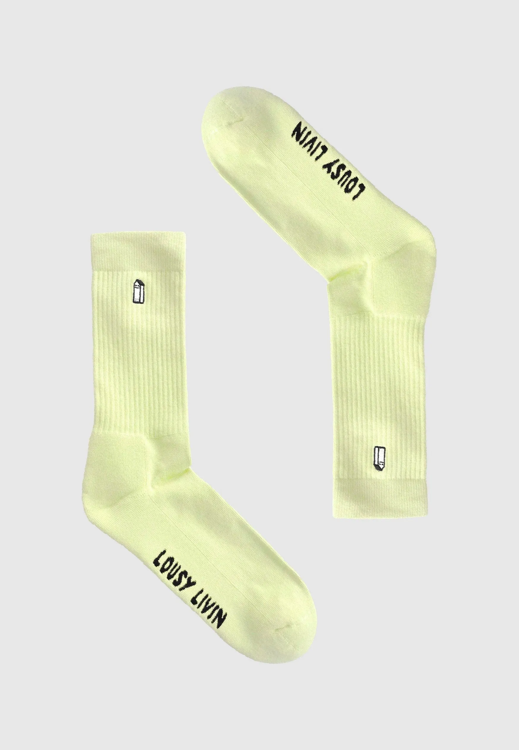 Lousy Livin - Street Court Elfin Yellow - Socks
