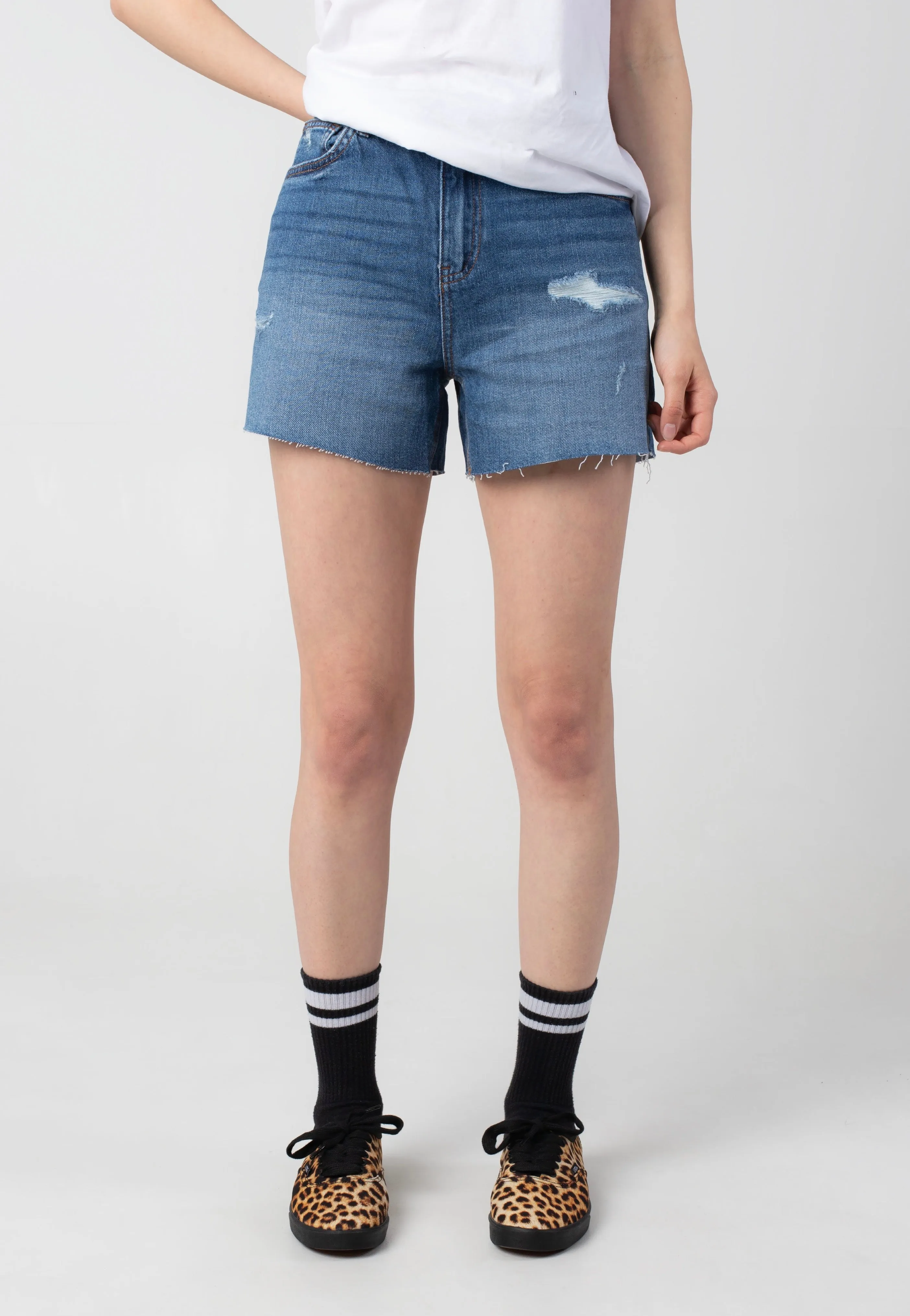 Noisy May - Rolla Regular Medium Blue Denim - Shorts