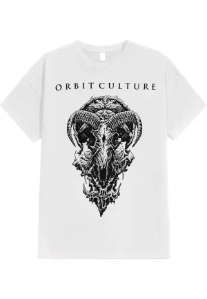 Orbit Culture - Goat Skull White - T-Shirt