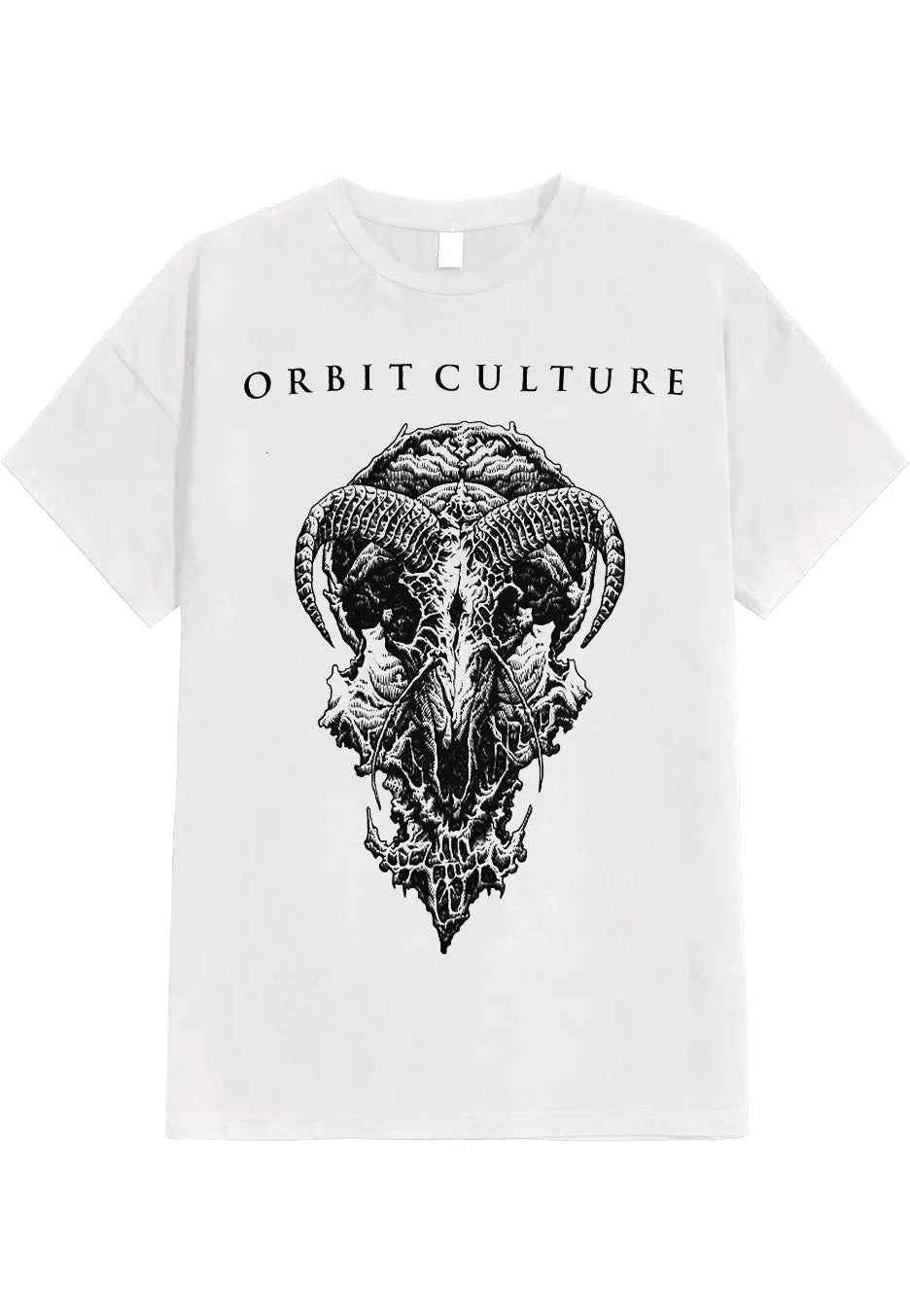 Orbit Culture - Goat Skull White - T-Shirt