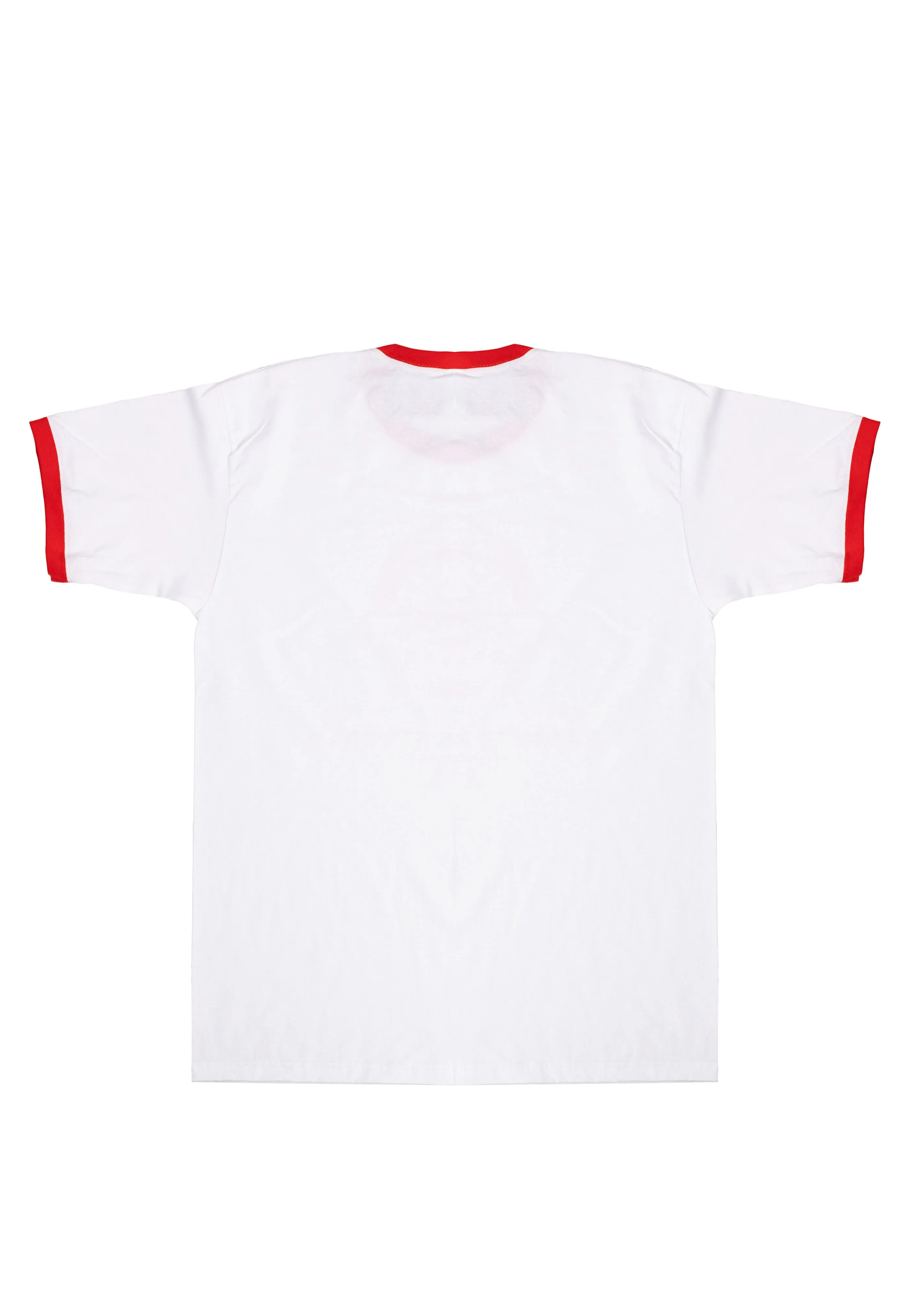 Stranger Things - Surfer Boy Pizza Ringer White/ Red - T-Shirt
