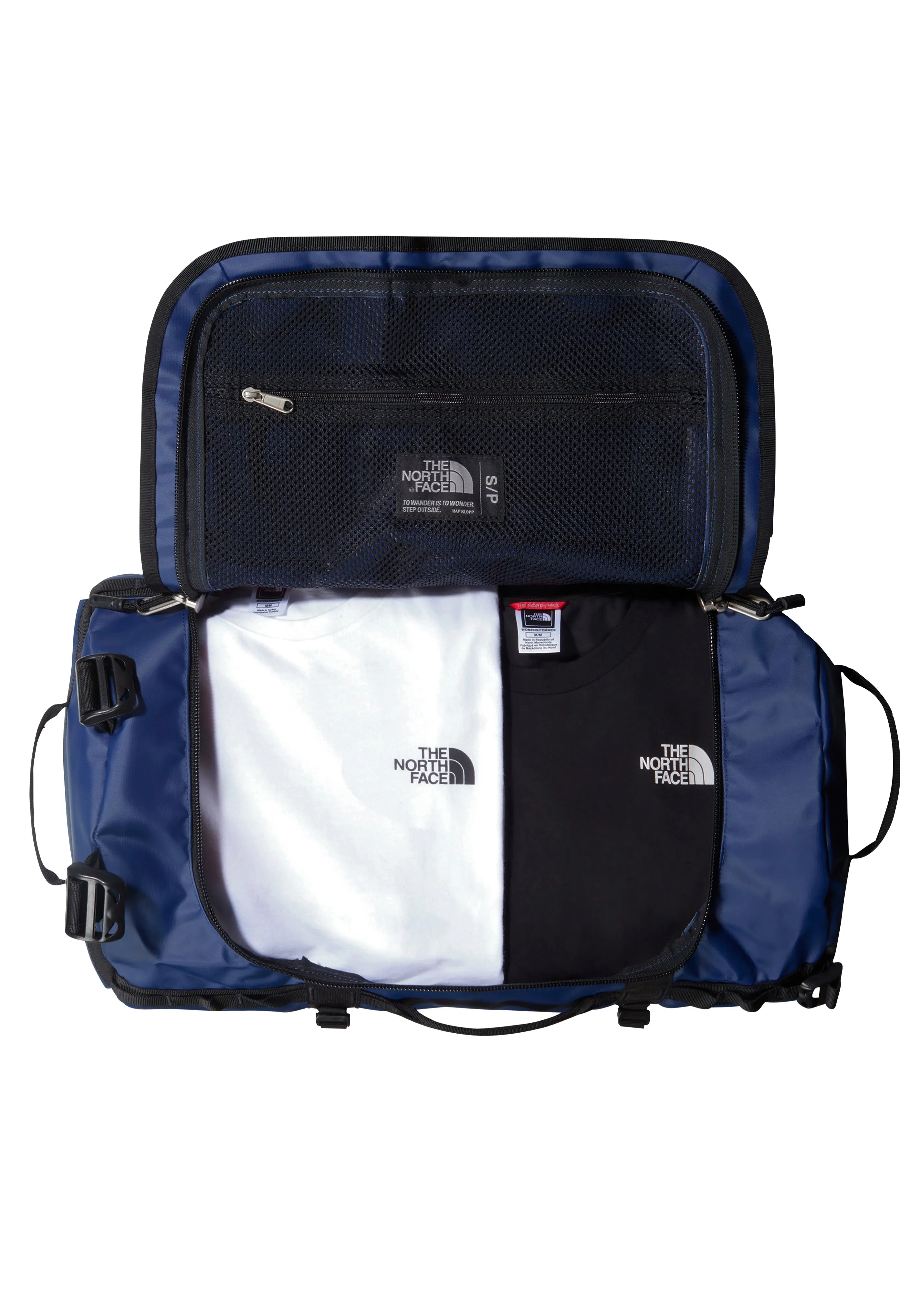 The North Face - Base Camp Duffel S Summit Navy/TNF Black - Dufflebag