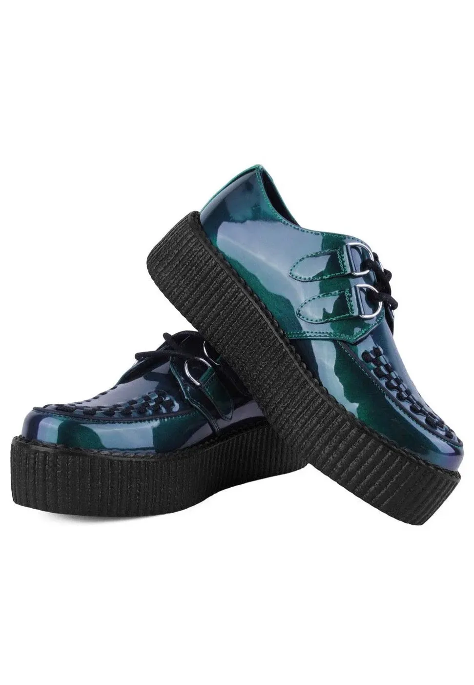 T.U.K. - Viva High Green Metallic - Girl Shoes