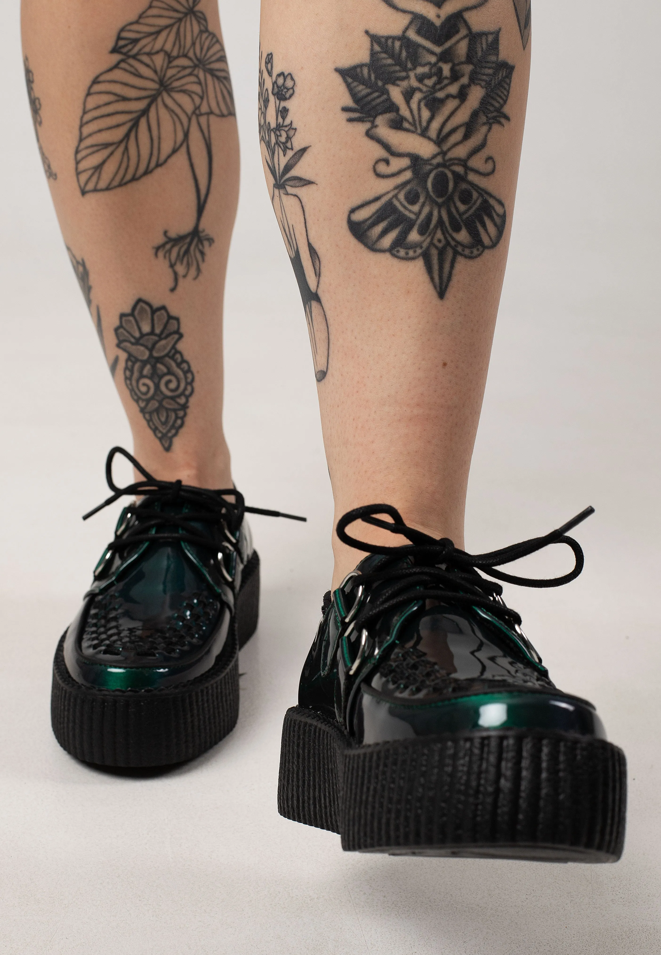 T.U.K. - Viva High Green Metallic - Girl Shoes