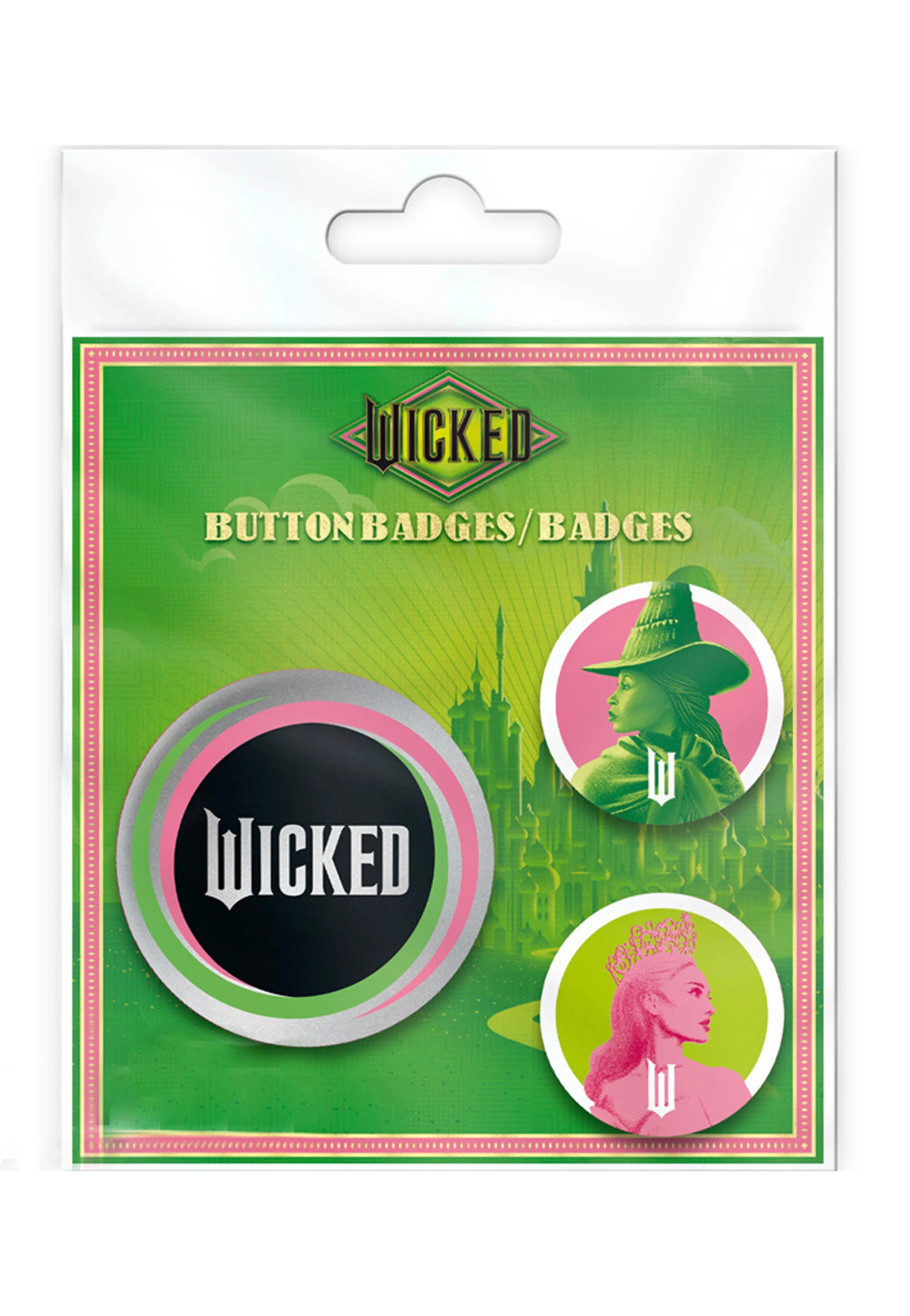 Wicked - Elphaba & Glinda Badge Pack - Button