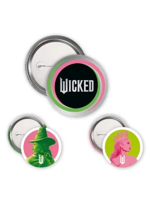 Wicked - Elphaba & Glinda Badge Pack - Button