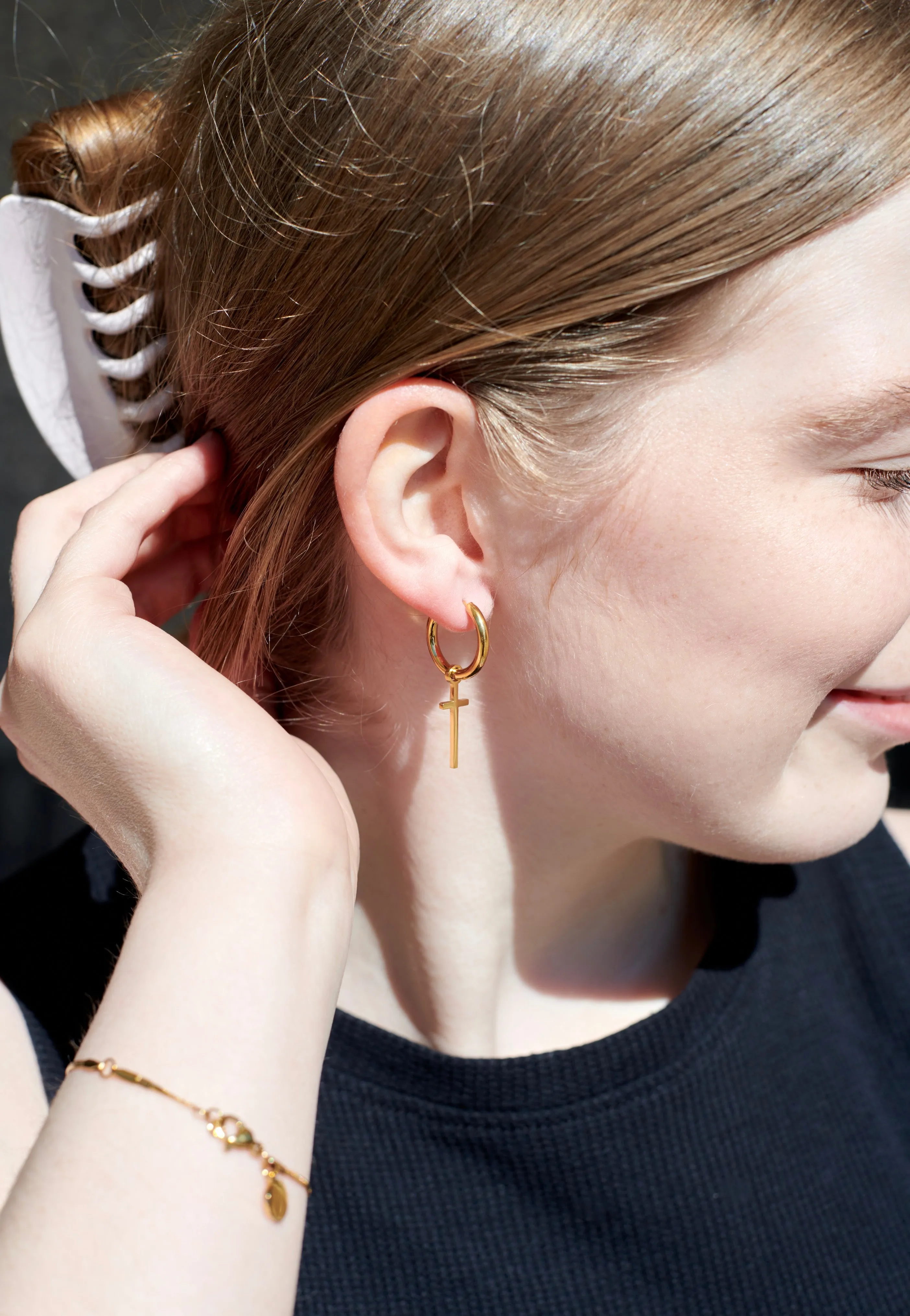 Wildcat - Little Cross Gold - Earrings
