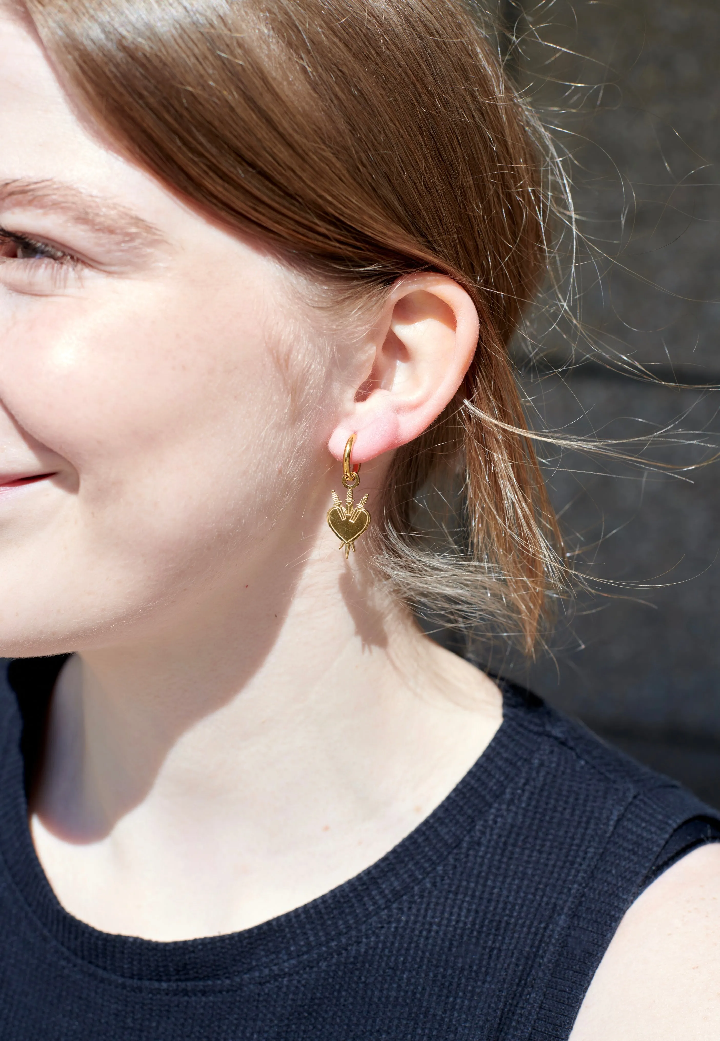 Wildcat - Little Sword Heart Gold - Earrings