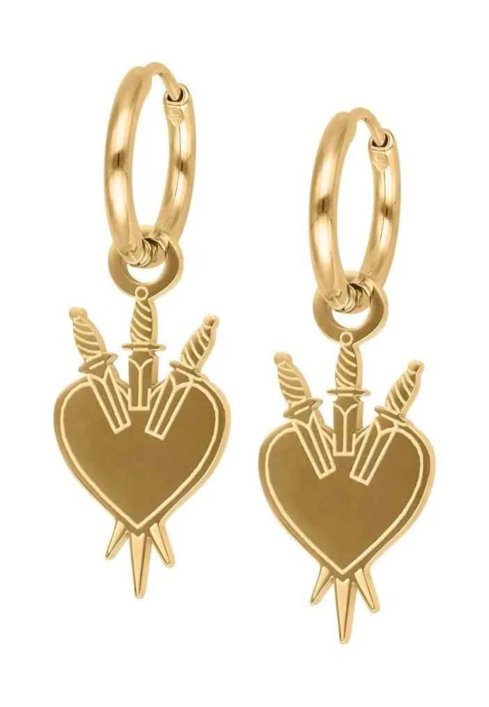 Wildcat - Little Sword Heart Gold - Earrings
