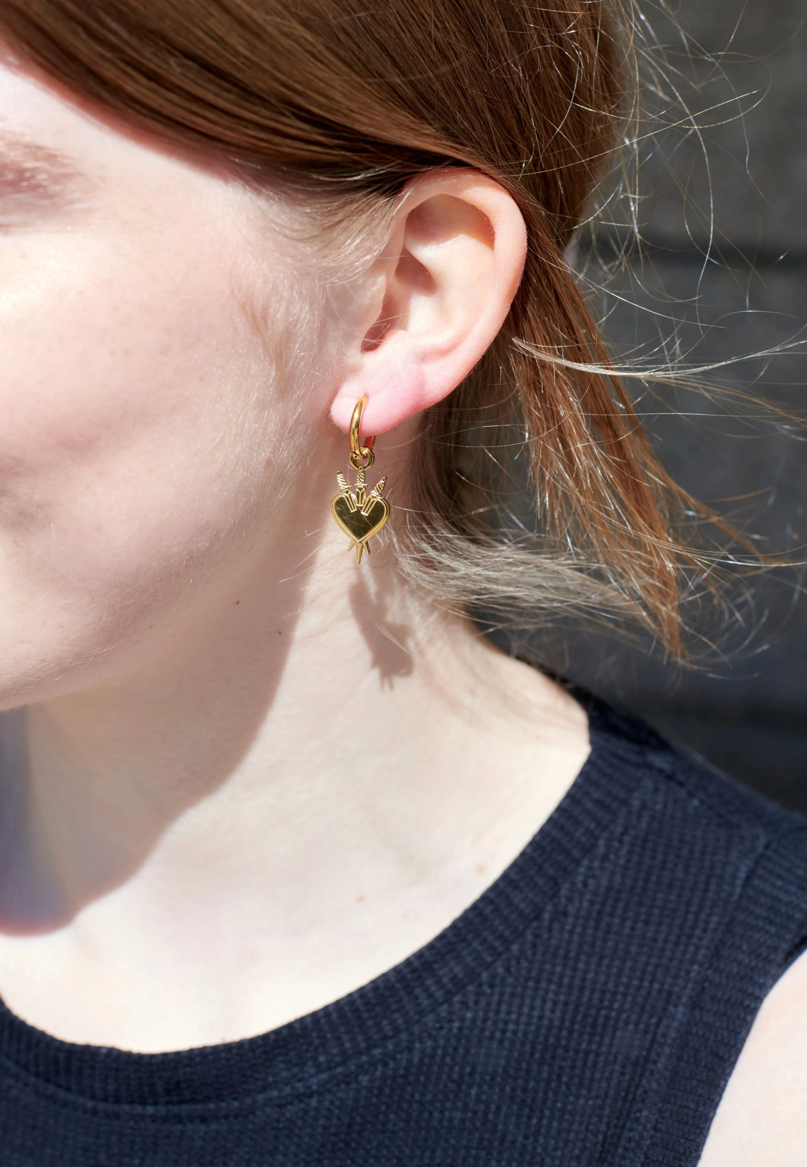 Wildcat - Little Sword Heart Gold - Earrings