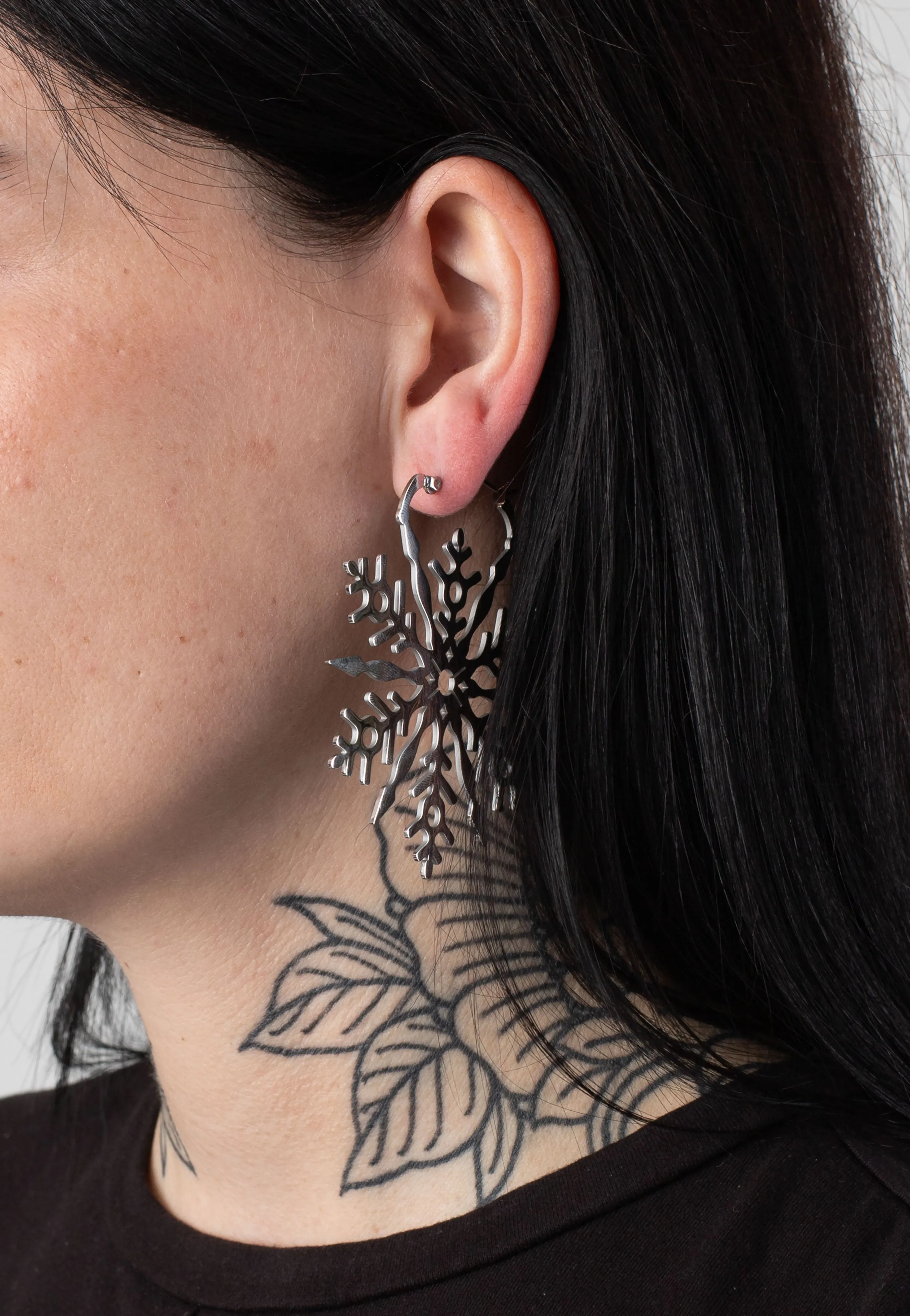 Wildcat - Snowflake Silver - Earrings