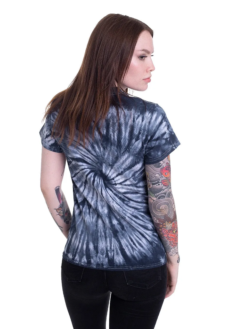 With Confidence - Skull Blue Tie Dye - T-Shirt